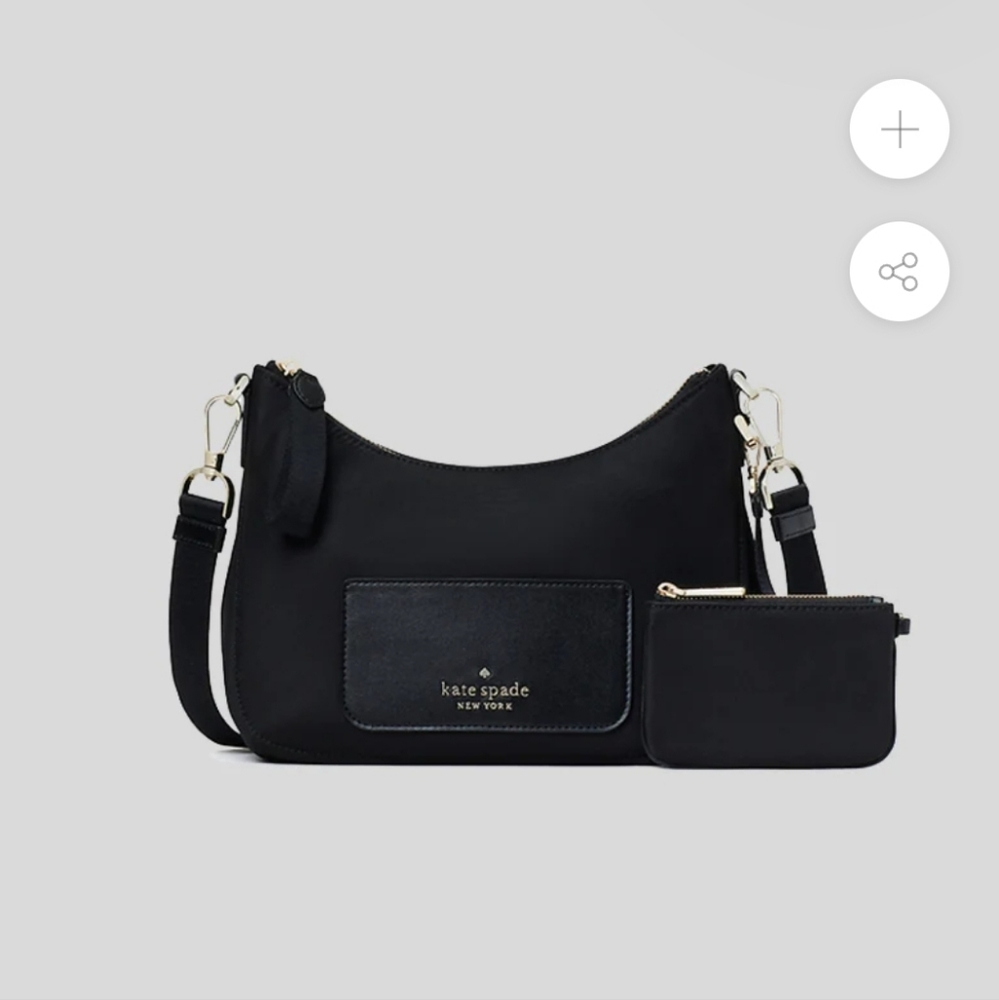 Kate Spade Chelsea The Little Better Nylon Crossbody Black